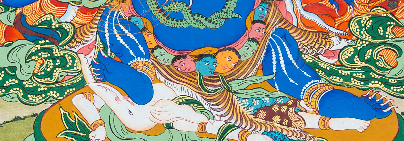 Mahakala Thangka: The Powerful Protector - T-B-HT-BB-SAM-0059