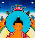 Hand-painted Shakyamuni Buddha Thangka Painting - T-B-HT-RB-SB-0034