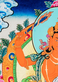 Hand-painted Manjushri Thangka Painting - T-B-HT-RB-M-004