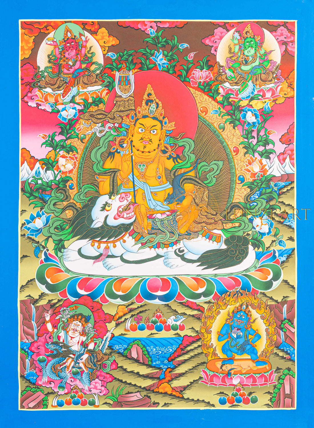 Lion Jambhala: The Golden Radiance of Fearless Abundance - T-N-ET-BB-AU-LJ-0091