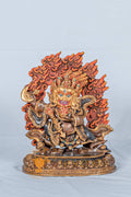 Mahakala | Half Gold Plated  Statue - statues