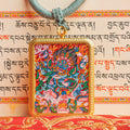 Mahakala Locket Thangka: For Protection & Spiritual Strength - L-M-50