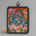 Mahakala Locket Thangka: For Protection & Spiritual Strength - L-M-52