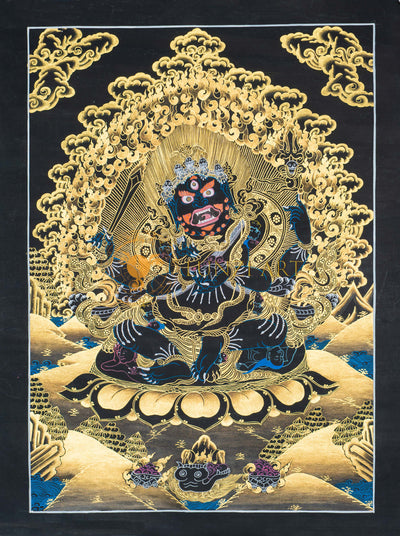 Mahakala Thangka: Guardian of the Sacred Path