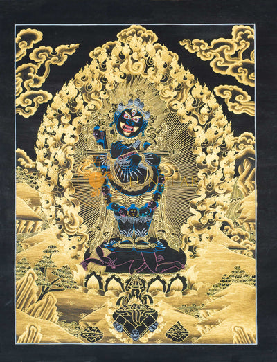 Mahakala Thangka: Sentinel of Sacred Compassion
