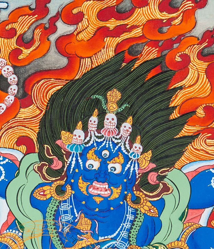 Mahakala Thangka: The Powerful Protector - T-B-HT-BB-SAM-0059