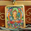 Manjushree Ghau Thangka Locket: The Bodhisattva of Wisdom - L-M-0008