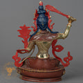 Manjushree Statue | Handcrafted Half Gold Plated - S-P-BA-HG-CG-M-00212