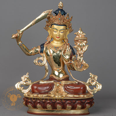 Manjushri | Half Gold-Plated Copper - S-P-BA-HG-CG-M-00199