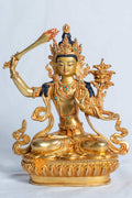 Manjushri Statue | Copper with full gold plated - statues
