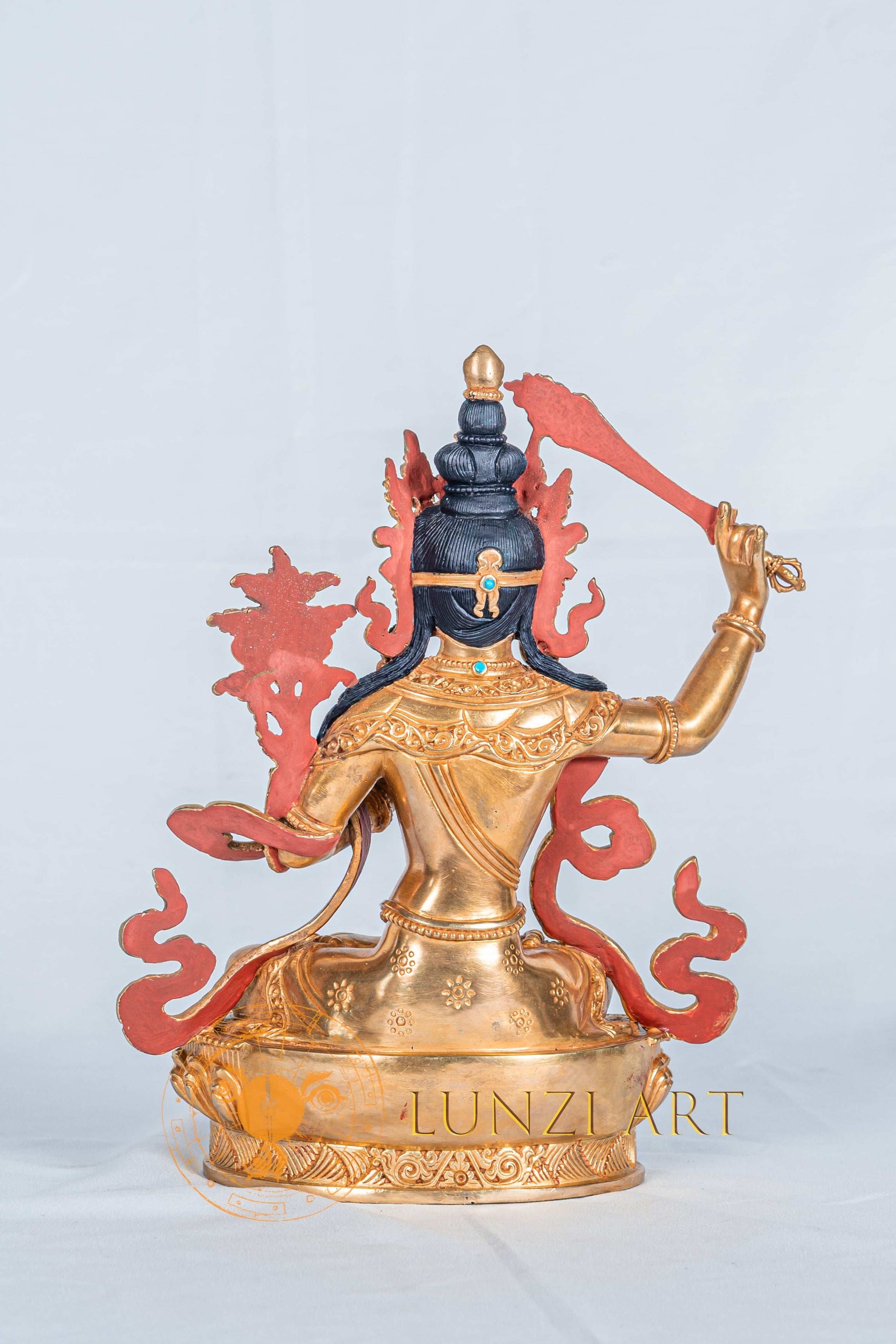 Manjushri Statue | Fully Gold-Plated Copper - statues