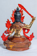 Manjushri Statue | Premium Mercury Gold Plated on Copper - S-B-AS-MG-CG-M-0006