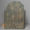 Manjushri Temple Altar | Hand-Carved Wood & Clay Wisdom Relief - w-s-sh-ma-0007