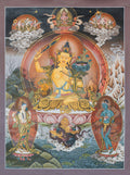 Manjushri Thangka: Embodiment of Transcendent Wisdom - T-S-BT-CB-AU-M-0125