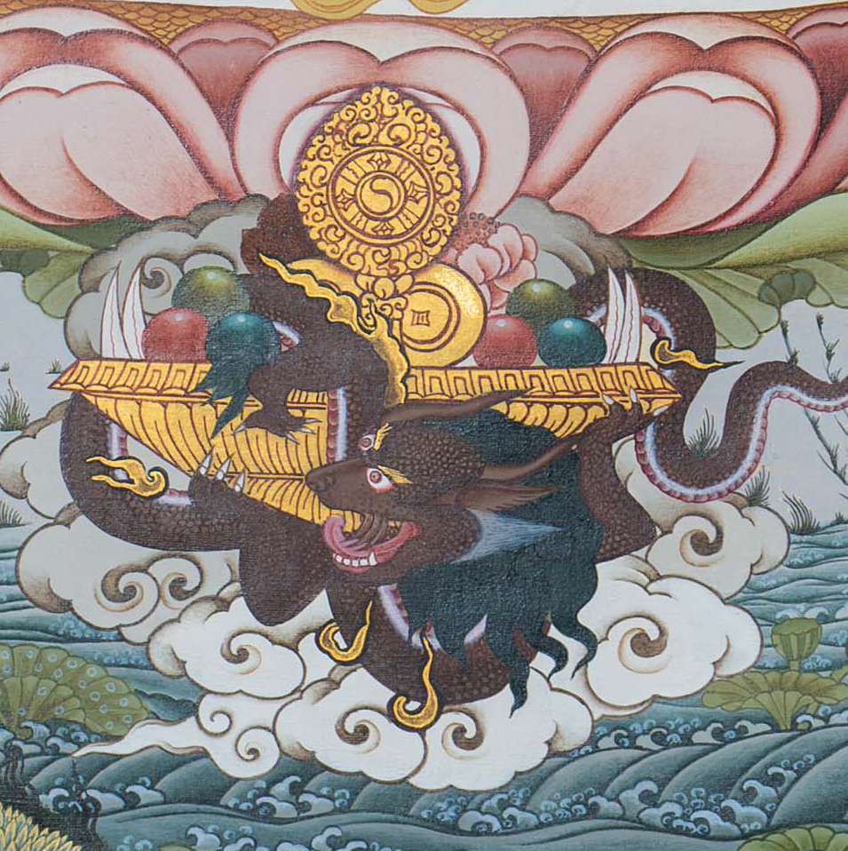 Manjushri Thangka: Embodiment of Transcendent Wisdom - T-S-BT-CB-AU-M-0125