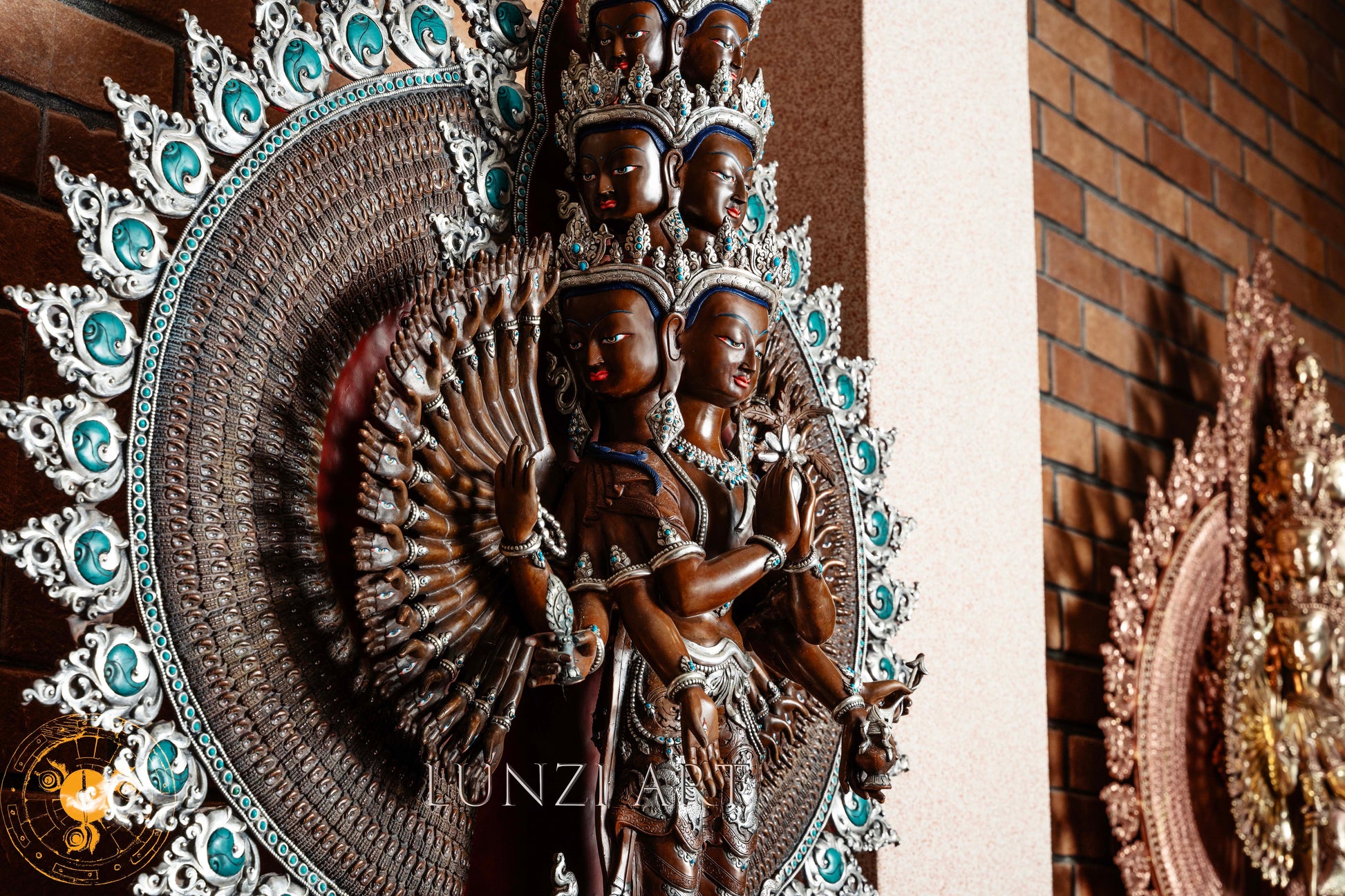 Master-Crafted Thousand Arm Avalokiteshvara Stnading Statue - S-P-SS-CS-TAA-0007