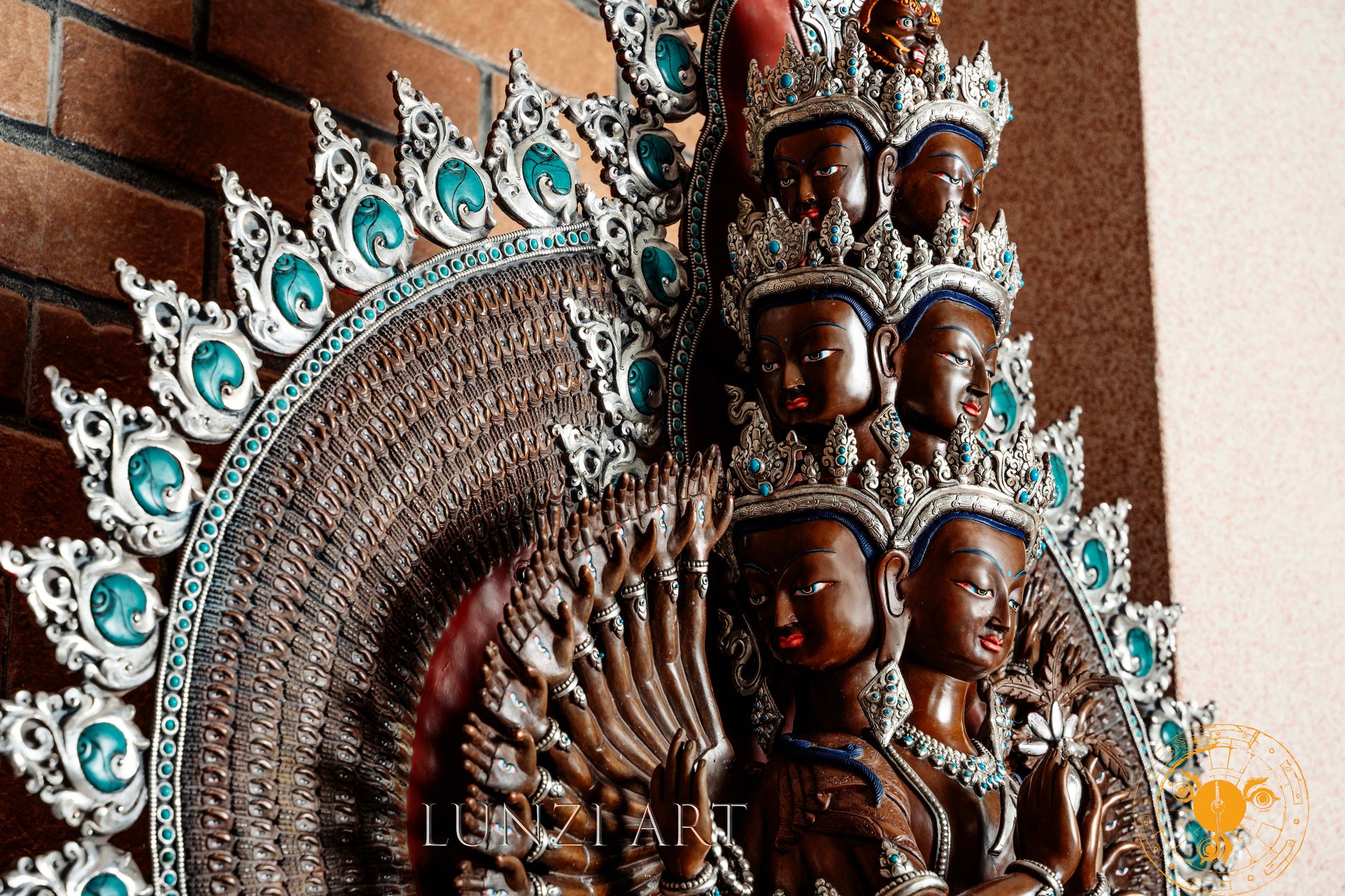 Master-Crafted Thousand Arm Avalokiteshvara Stnading Statue - S-P-SS-CS-TAA-0007