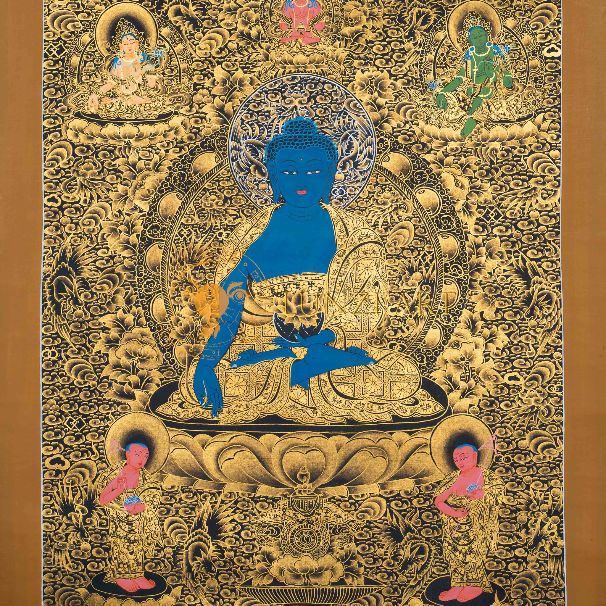 Medicine Buddha (Bhaisajyaguru) - Thangka