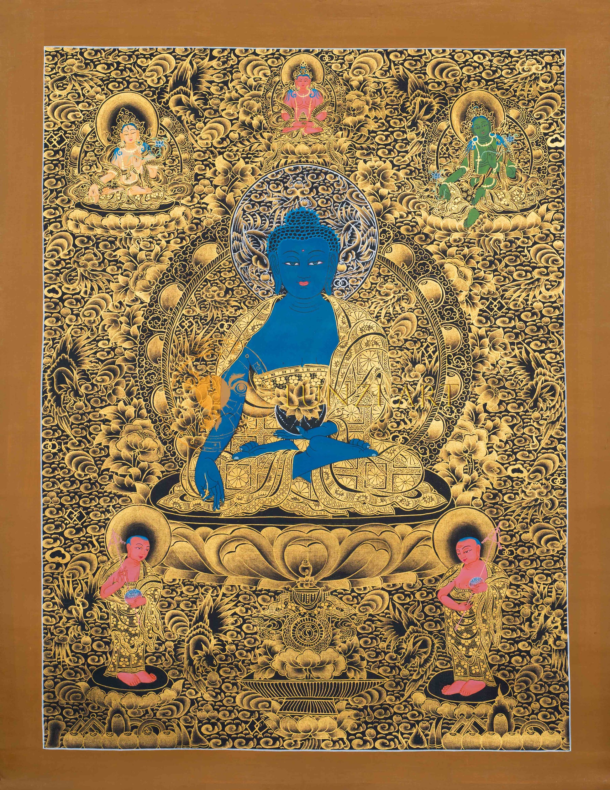 Medicine Buddha (Bhaisajyaguru) - Thangka