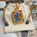 Medicine Buddha Ghau Thangka Locket: The Supreme Healer - Thangka