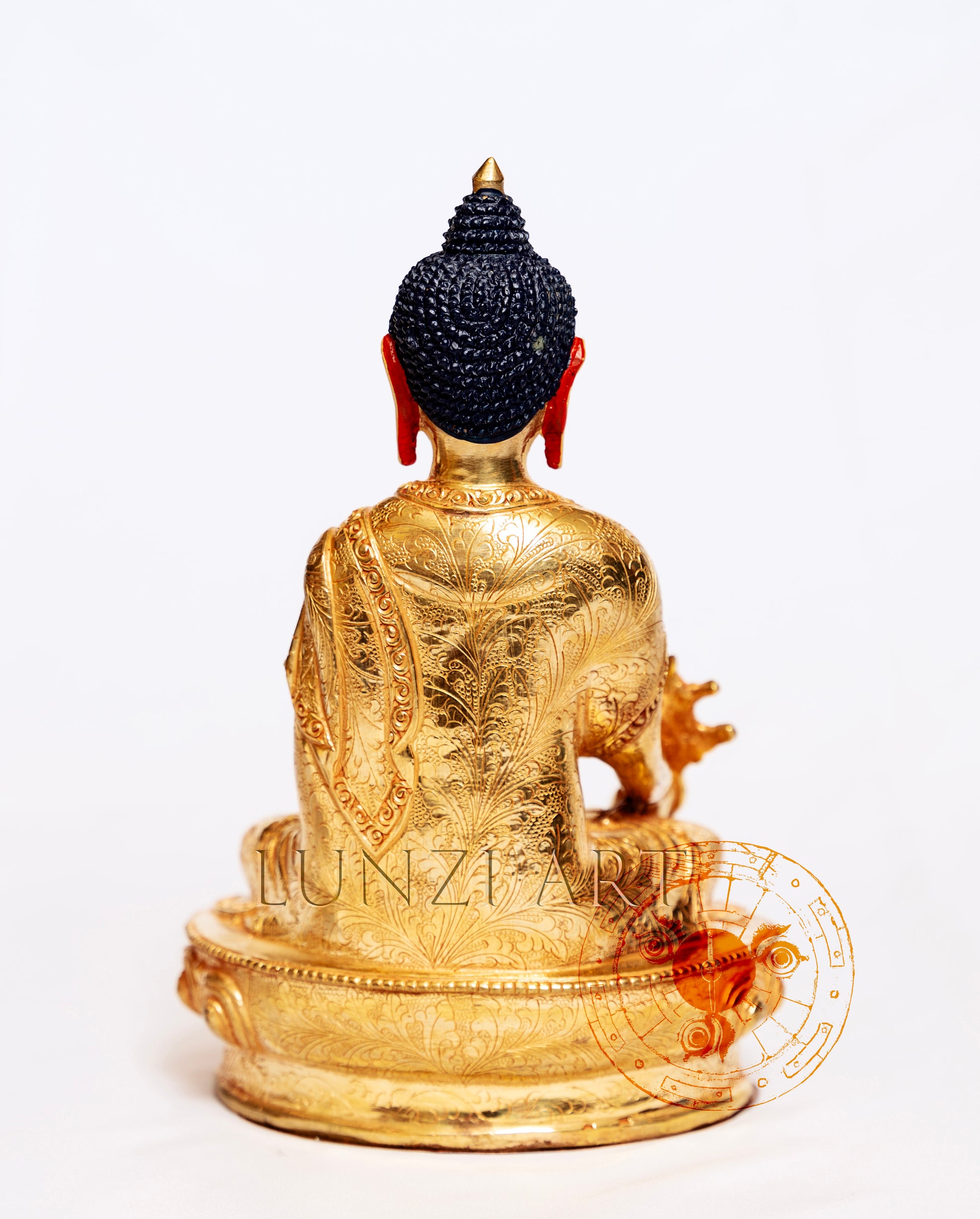 Medicine Buddha Statue | Brass with 24k Gold Plating - S-B-HT-FG-CG-MB-0001