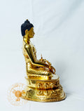 Medicine Buddha Statue | Copper Glided With 24k Gold Plating - S-P-BA-FG-CG-MB-0005