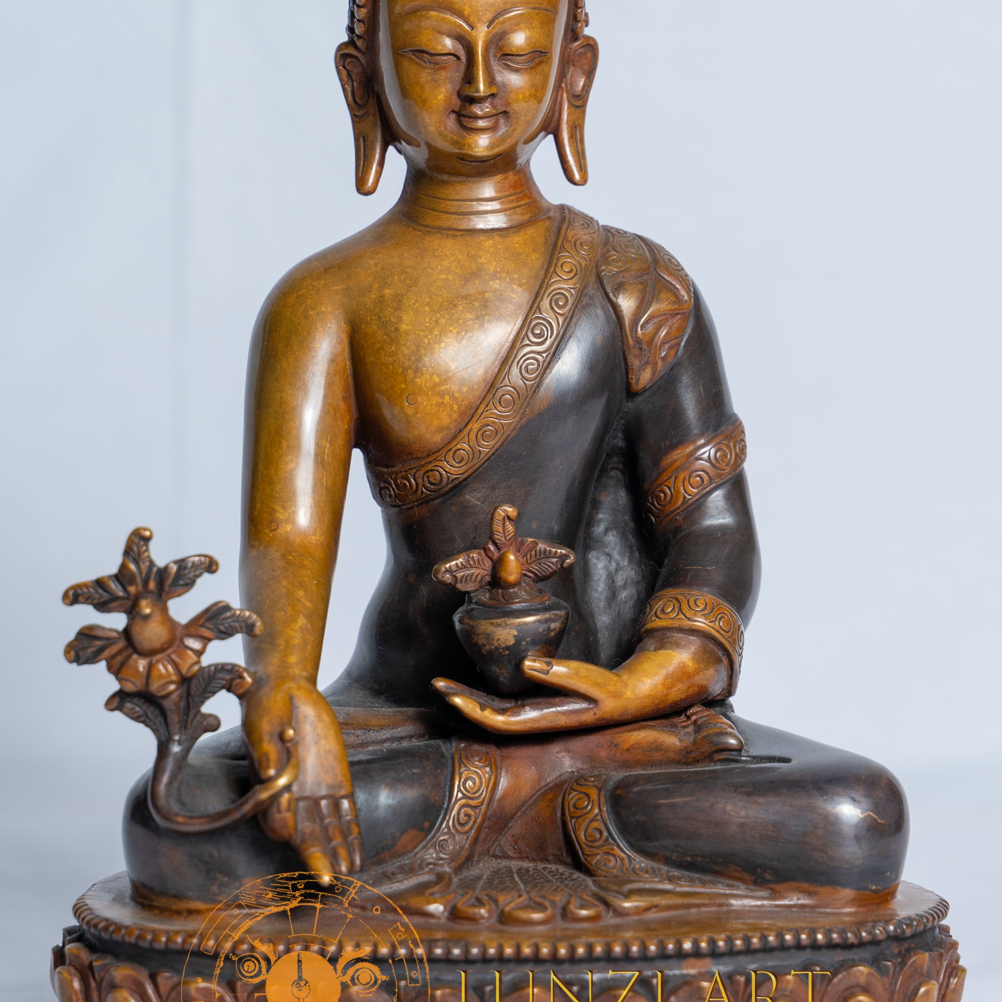 Medicine Buddha Statue | Copper Oxidized - statues