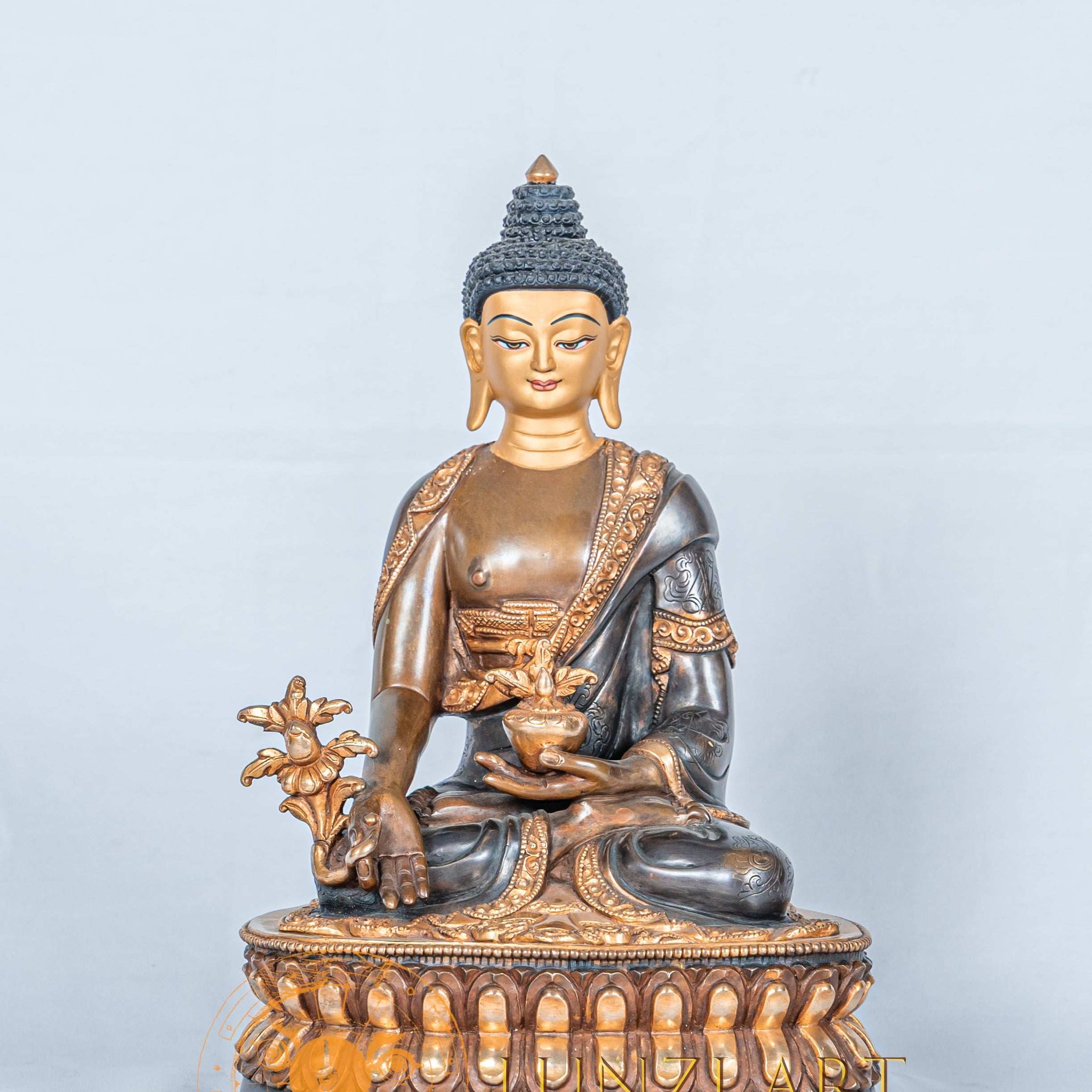 Medicine Buddha Statue | Half Gold Plated - statues