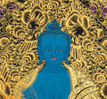 Medicine Buddha Thangka: Scared Healing Art - T-S-BT-RB-MB-0027