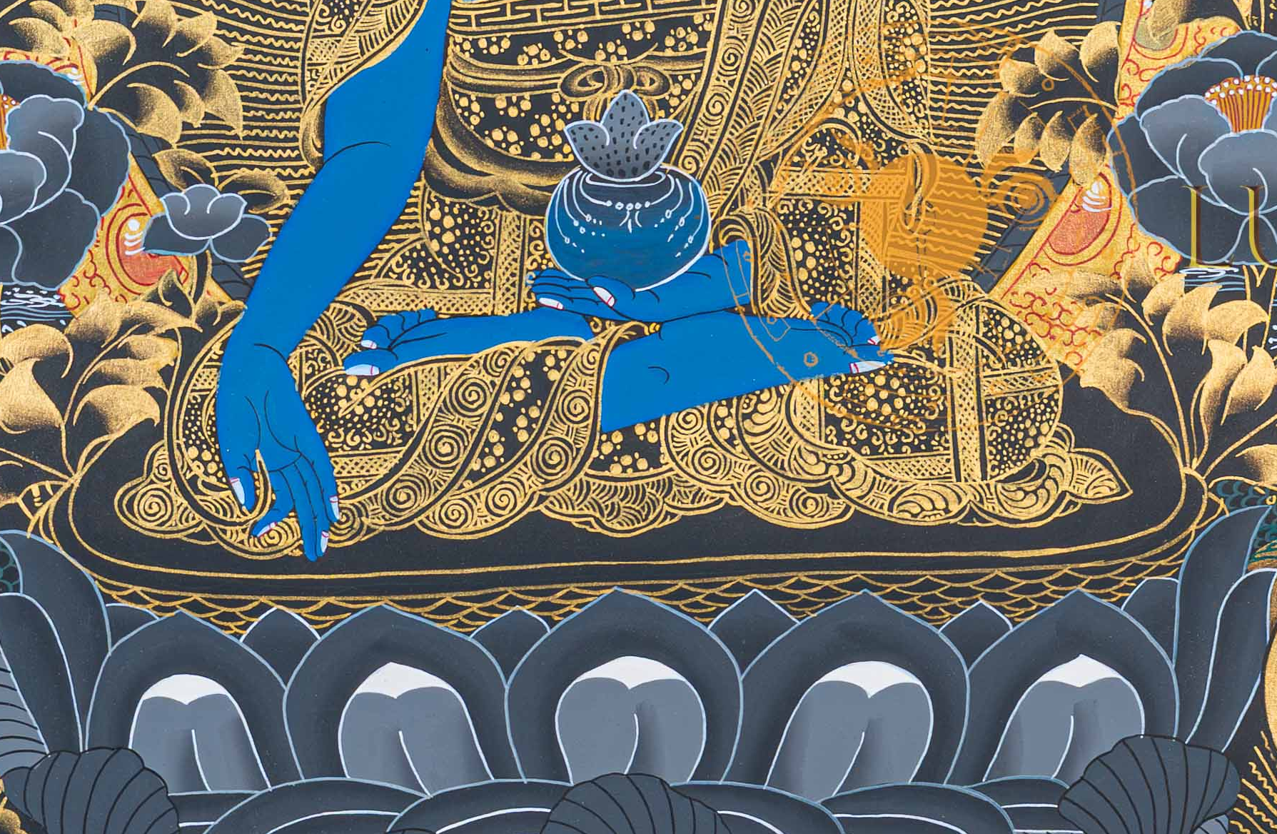 Medicine Buddha: The Golden Healing of the Dark Sky - T-N-MB-BB-MB-0003