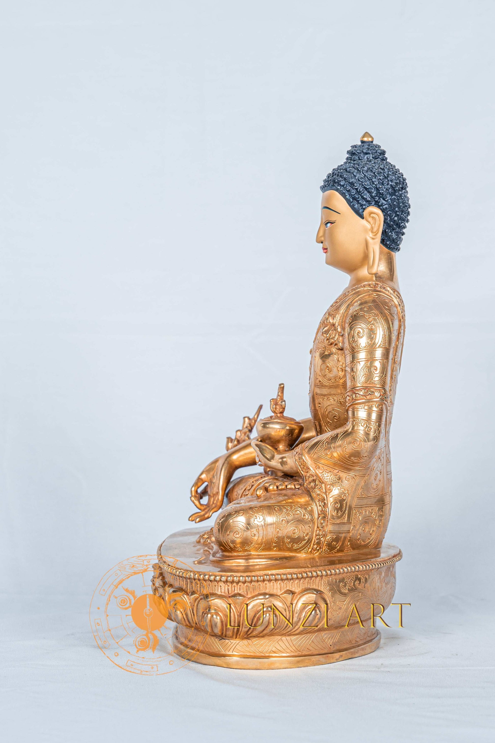 Medicine buddha Statue | Fully Gold-Plated Copper - statues