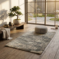 Meditation Mat / Door Mat | Handwoven Wool and Silk Carpet - C-B-11