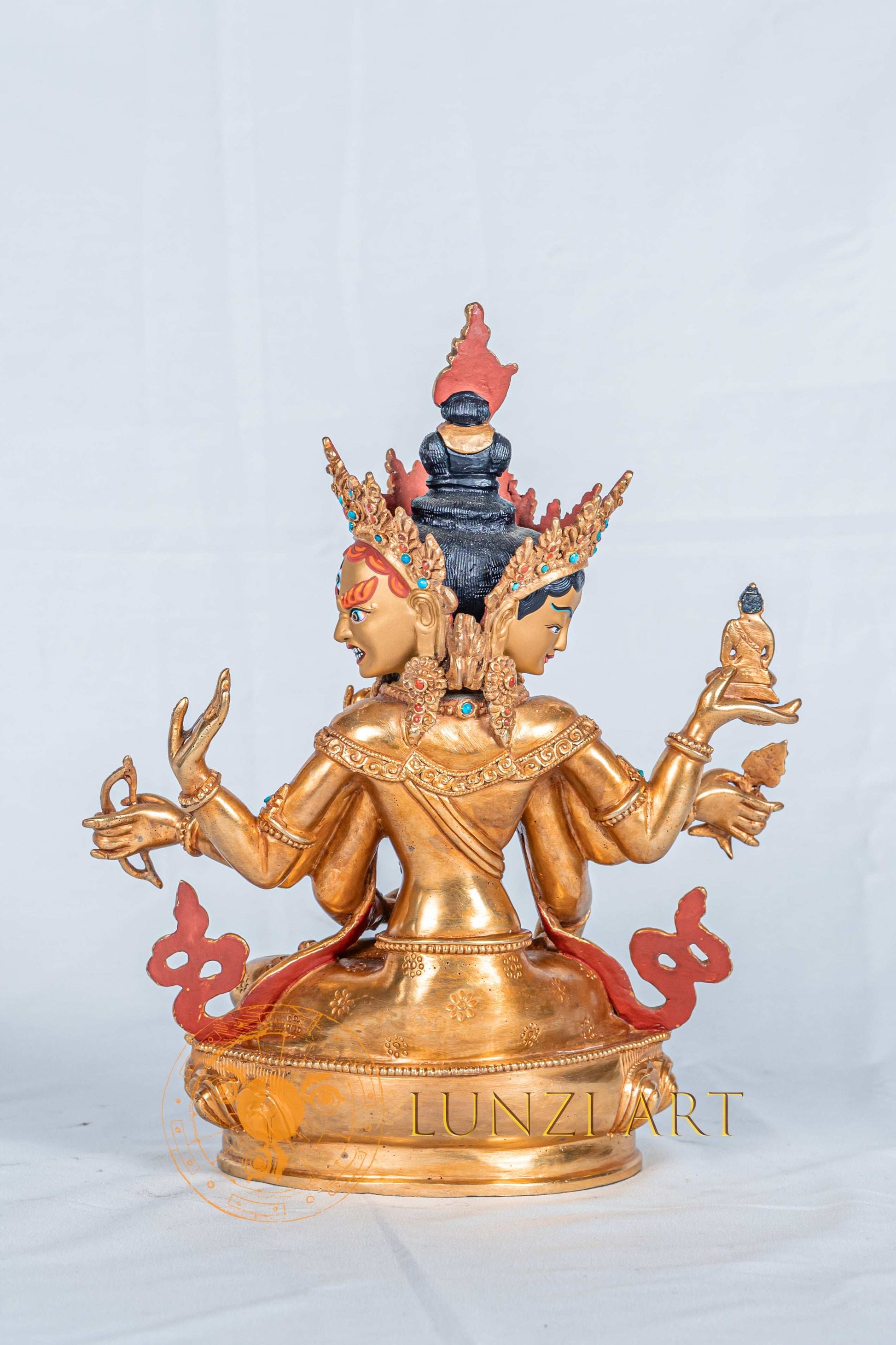Namgyalma Statue | Handcrafted Fully Gold-Plated Copper Statue - S-B-RM-FG-CG-N-0099