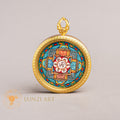 Om Mantra Mandala Locket : The Sacred Map of Compassion - L-M-43