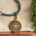 Om Mantra Mandala Locket : The Sacred Map of Compassion - L-M-43