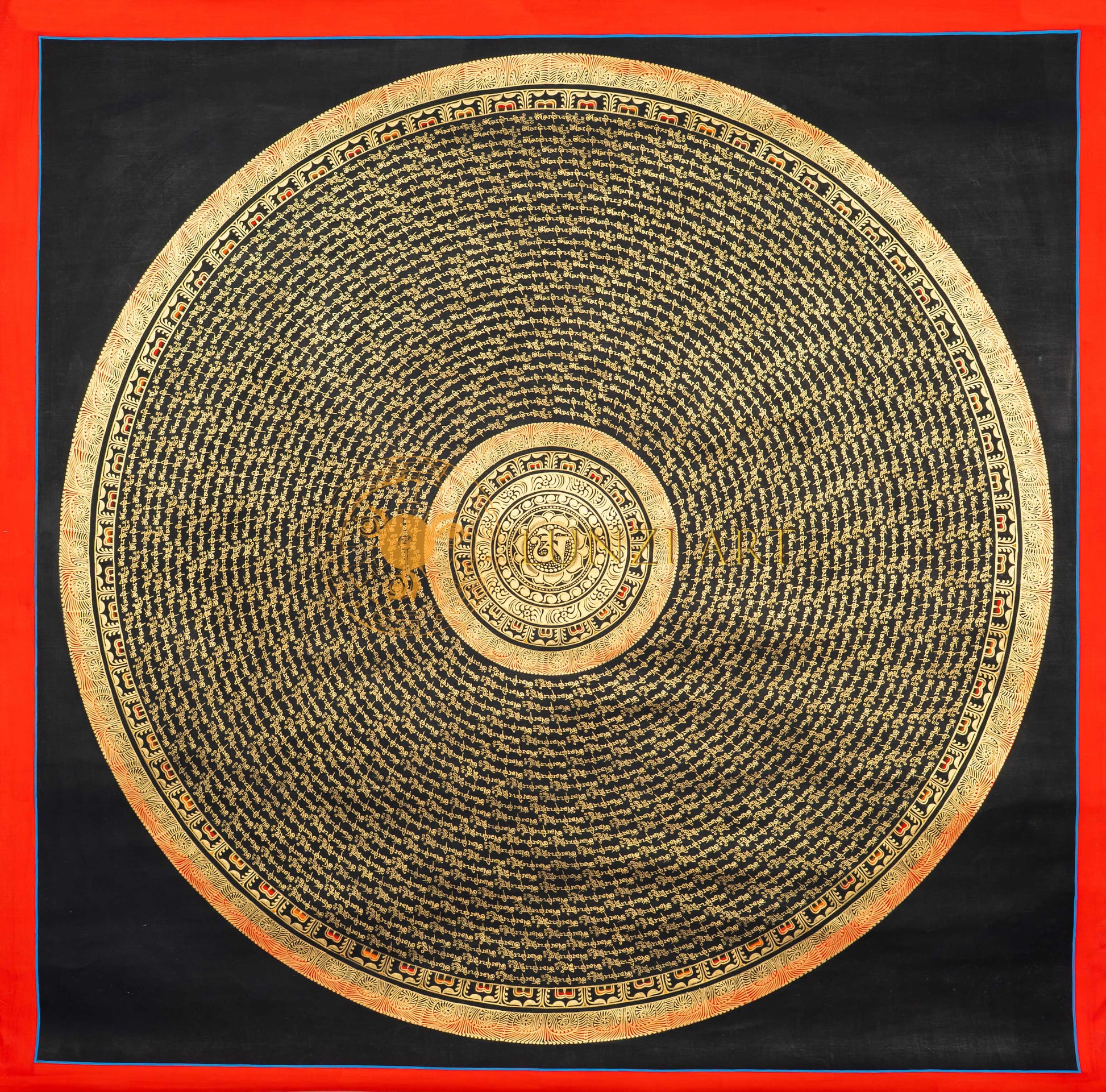 Om Mantra Mandala Thangka - Thangka