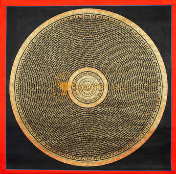 Om Mantra Mandala Thangka - Thangka