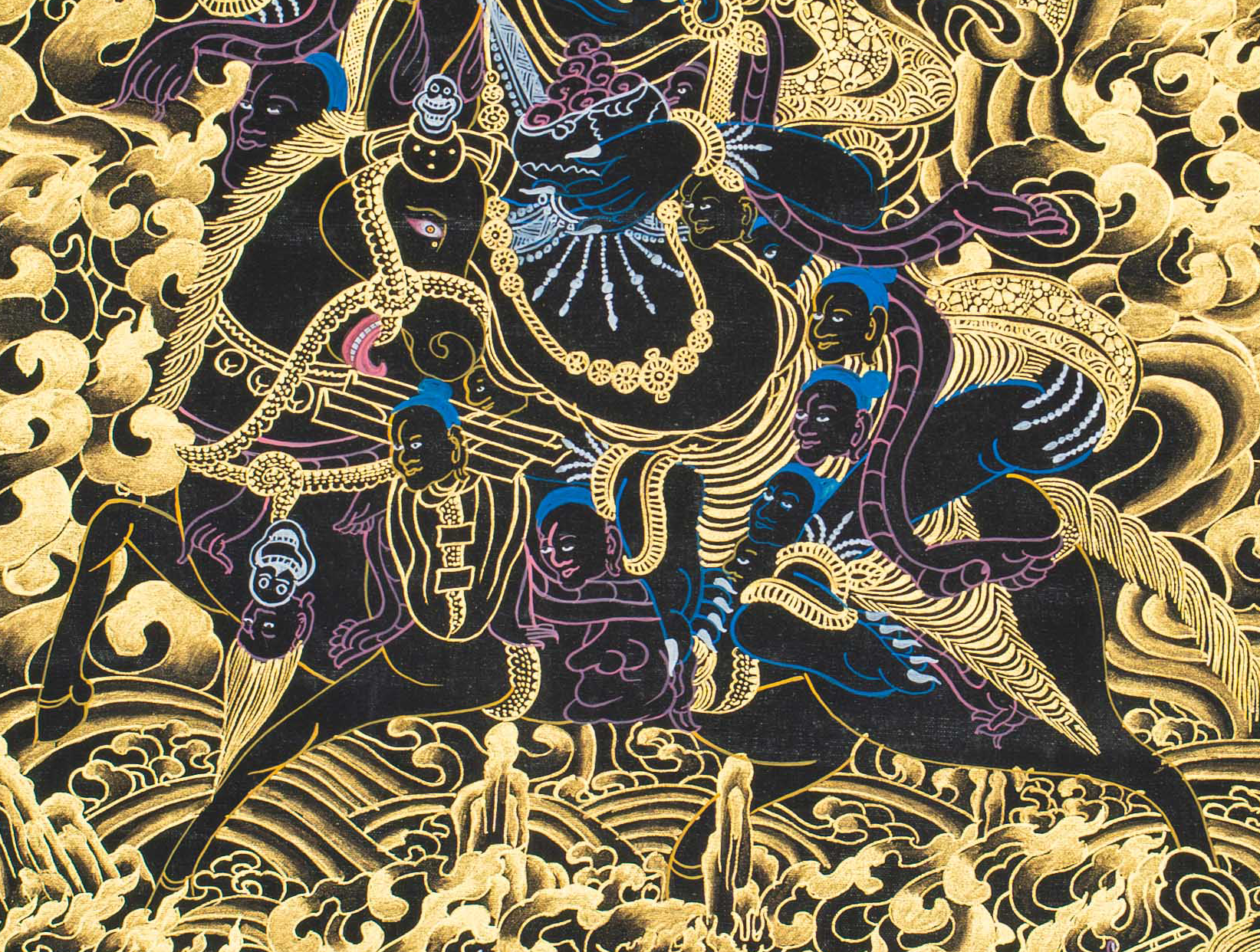 Palden Lhamo Thangka – The Divine Protectress on Horseback - T-S-BT-BB-PL-0135