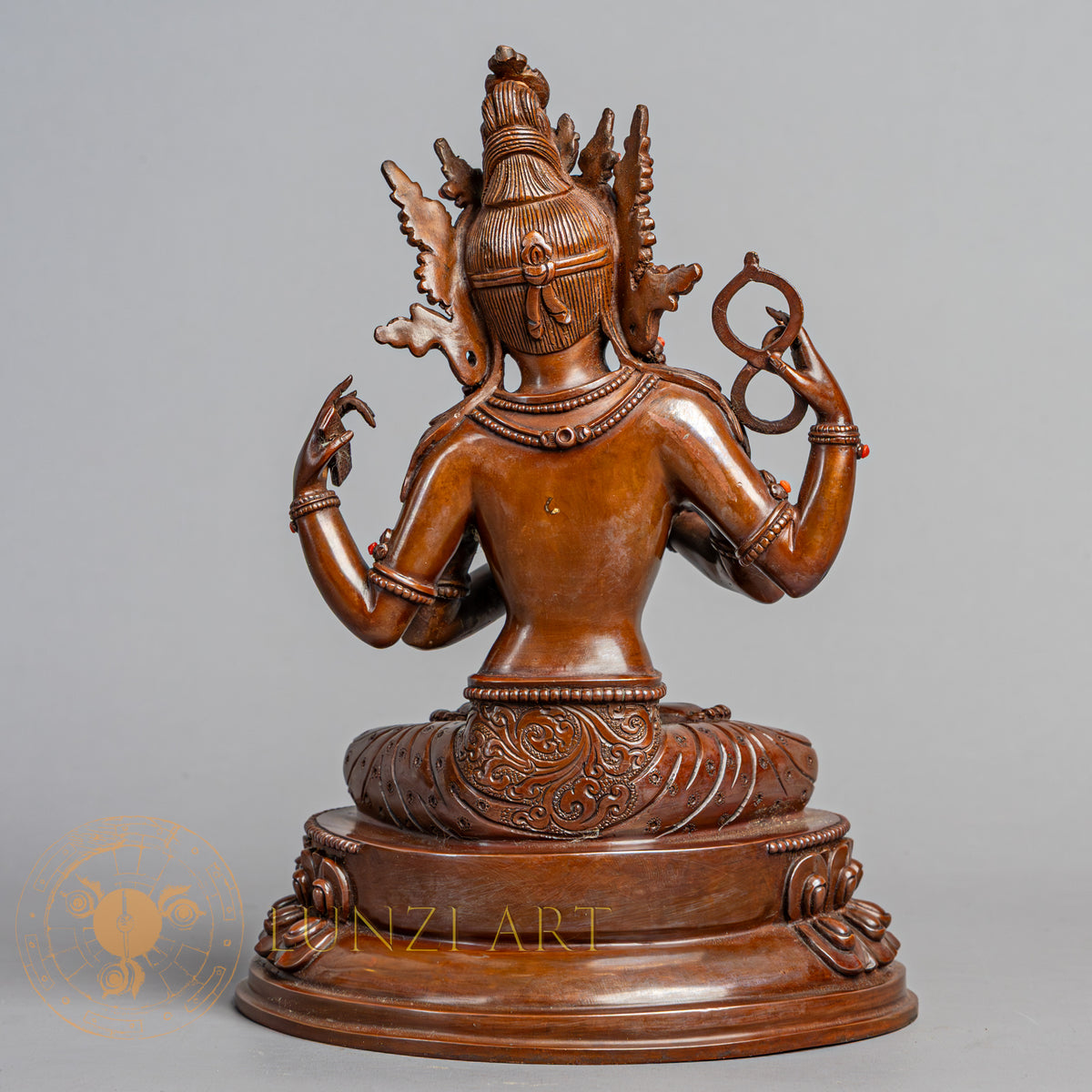Pragya Paramita Statue | Copper Oxidized - S-P-R-C-PP-00218