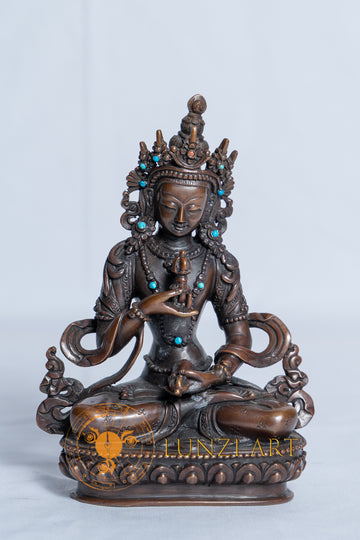 Premium Vajrasattva Statue | Copper Oxidized - S-B-RM-C-VS-0004