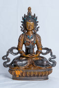 Radiant Amitayus Statue | Copper Oxidized - S-B-RM-C-A-0015