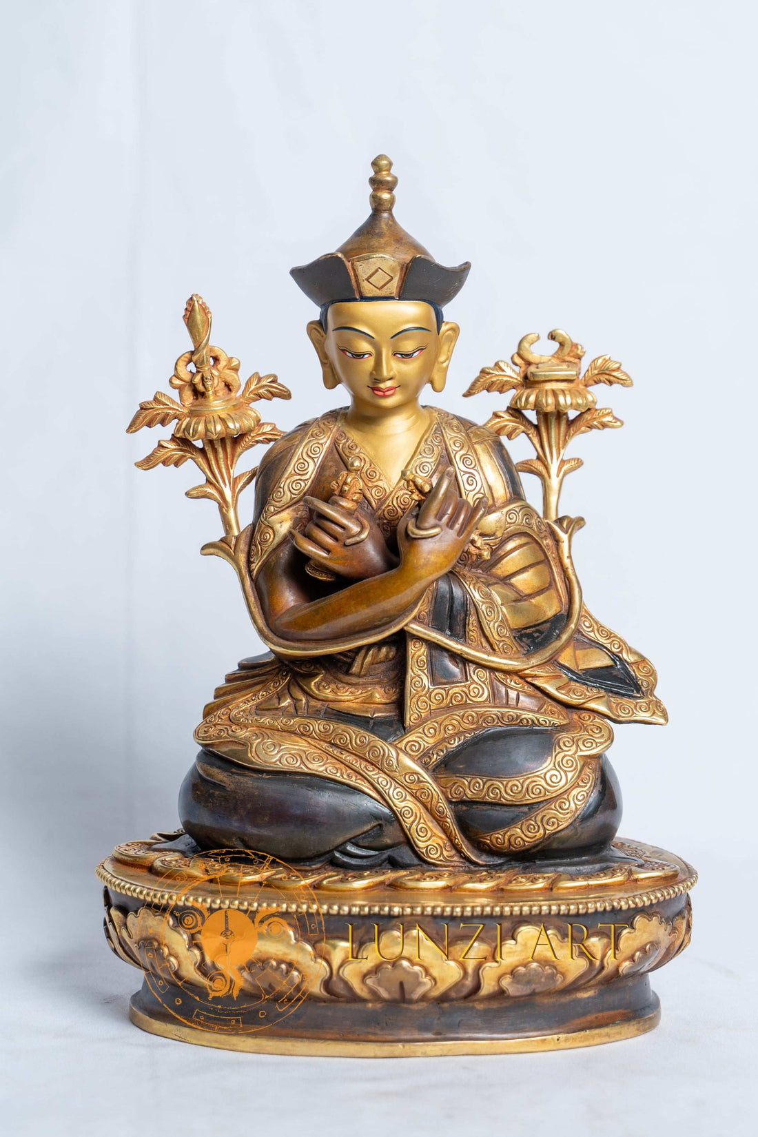 Rangjung Rigpe Dorje (The 16th Karmapa) | Half Gold Plated  Statue - S-B-RM-HG-CG-K-0060