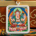 Sacred Chenrezig Thangka Locket: The Embodiment of Universal Love - L-A-0013