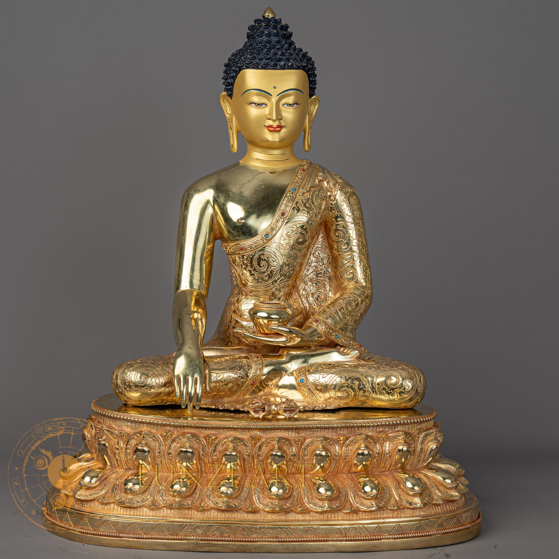 Shakyamuni Buddha | Full Gold-Plated Copper - S-P-BA-FG-CG-SB-00197