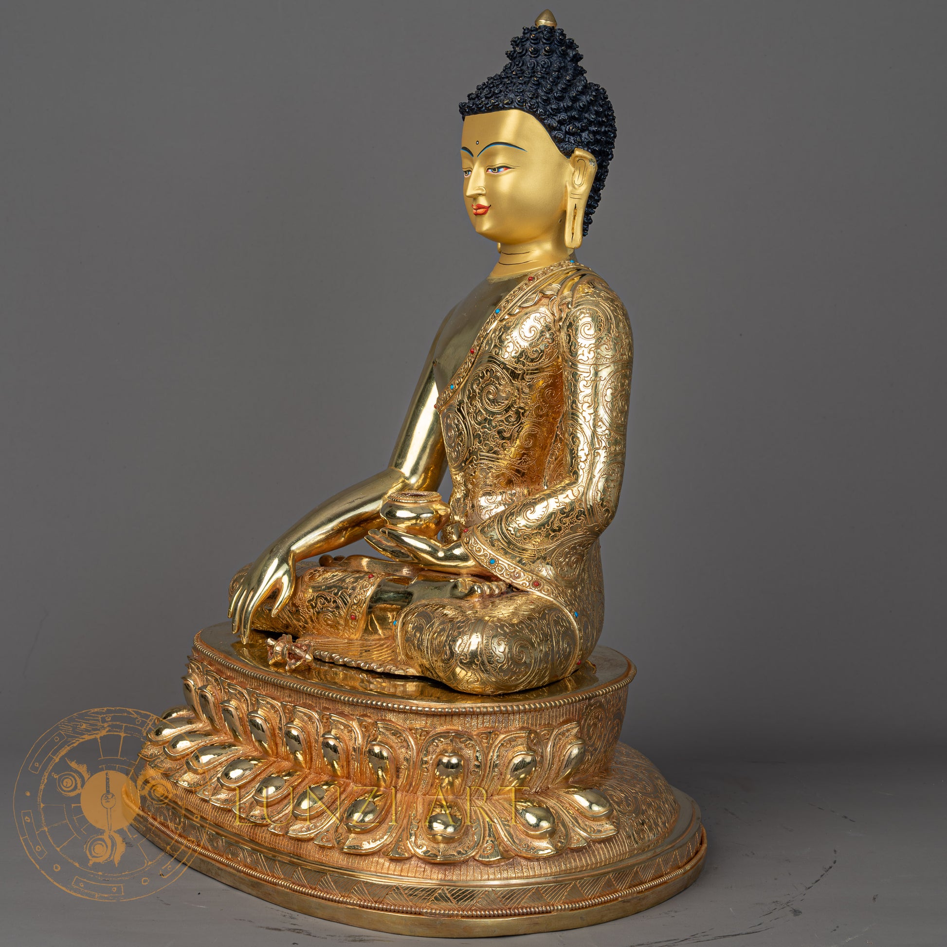 Shakyamuni Buddha | Full Gold-Plated Copper - S-P-BA-FG-CG-SB-00197