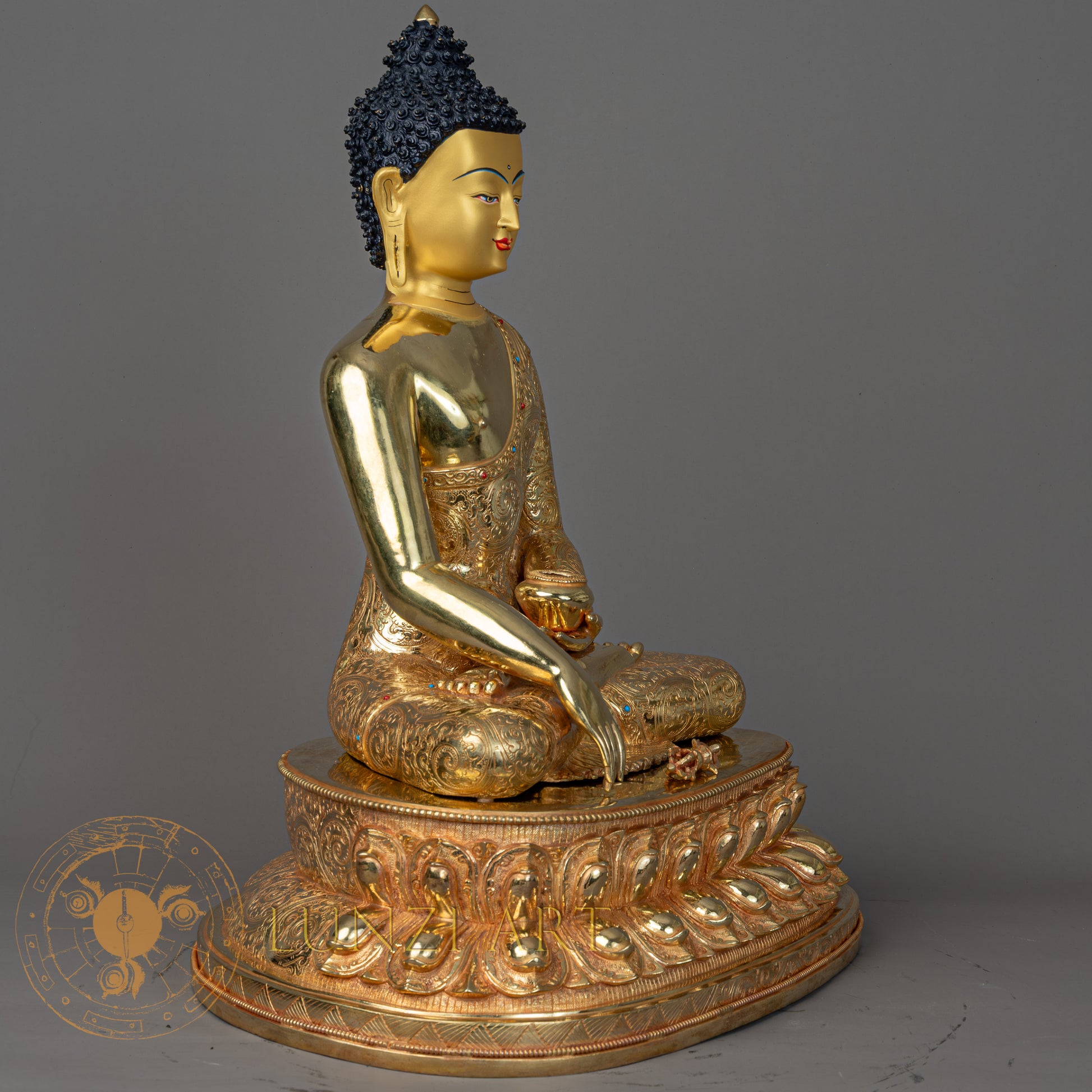 Shakyamuni Buddha | Full Gold-Plated Copper - S-P-BA-FG-CG-SB-00197