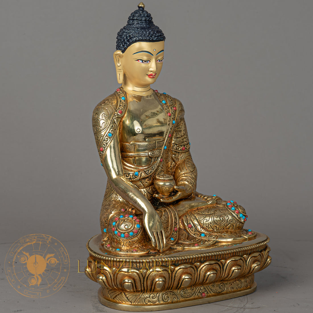 Shakyamuni Buddha | Full Gold-Plated Copper - S-P-BA-FG-CG-SB-00203