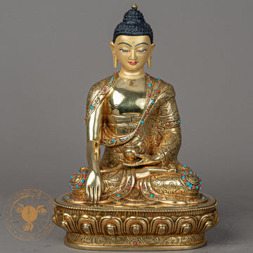 Shakyamuni Buddha | Full Gold-Plated Copper - S-P-BA-FG-CG-SB-00203