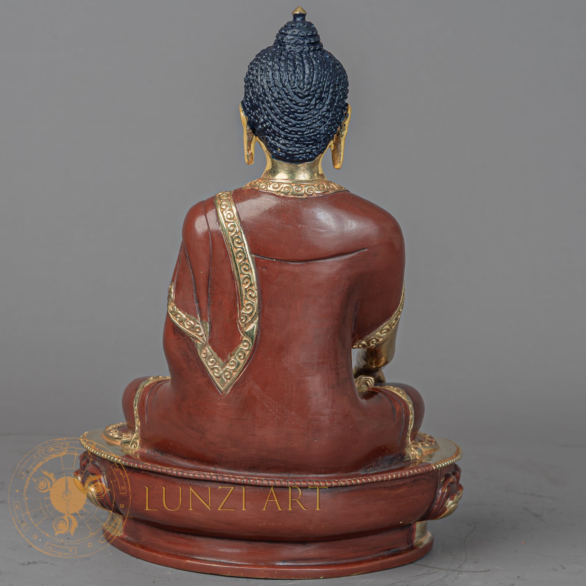 Shakyamuni Buddha | Handmade Half Gold Plated Statue - S-P-BA-HG-CG-SB-00210
