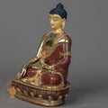 Shakyamuni Buddha | Handmade Half Gold Plated Statue - S-P-BA-HG-CG-SB-00210